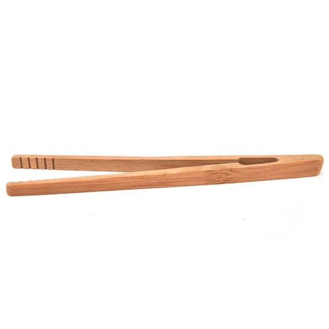 Practical Textured Bamboo Kongfu Tea Utensil Tweezers 14.5cm Wood Color  JM*xd