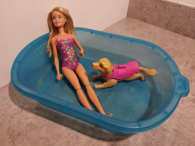 Barbie swimming cheap pup pool