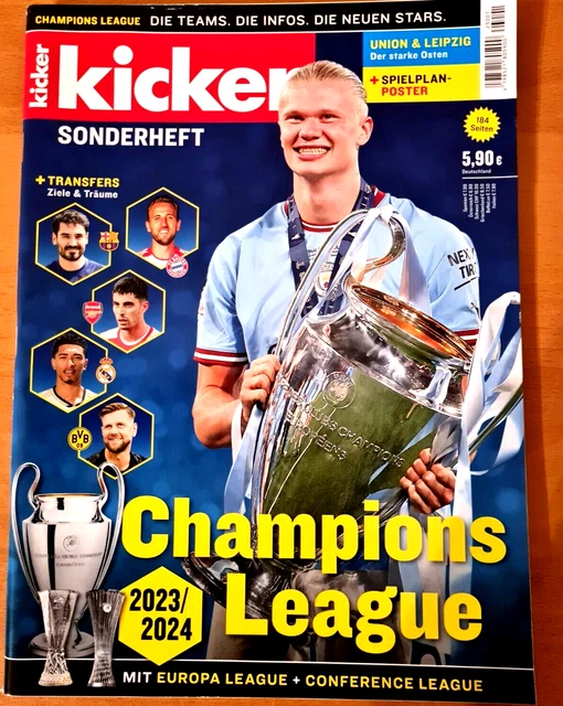 Kicker Sonderheft Europas Top Ligen 2022/23 KICKER SONDERHEFT 2023 "Champions League 2023/2024 + SPIELPLAN POSTER