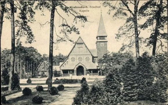 Ak Stahnsdorf in Brandenburg, Friedhof, Kapelle - 3533110