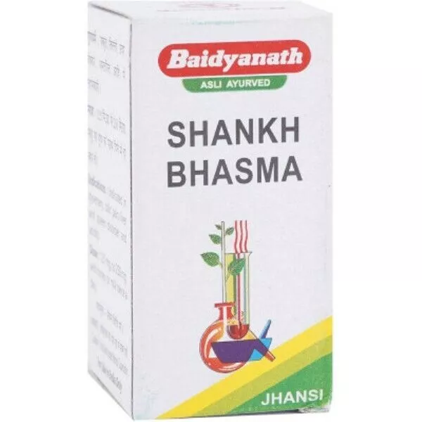 Baidyanath Shankh Bhasma (10gX 4 PACK) est un liquide de refroidissement,...