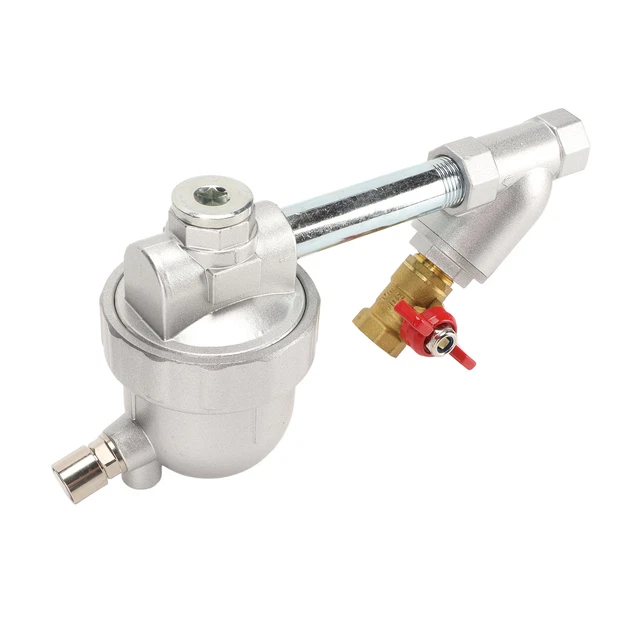 Auto Drain Valve Stainless Steel Filter Screen 1 Button Clean Drainage Valve