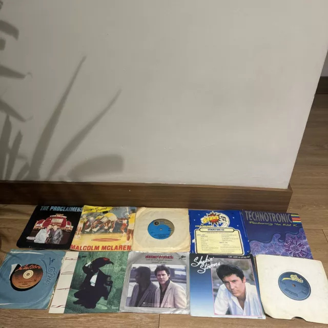 100X Job Lot Bundle Of 7’ Vinyl Records