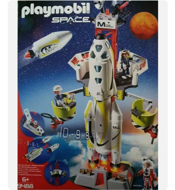 Playmobil 9488 Mars-Rakete mit Startrampe Neu/Ovp