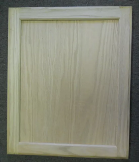 14 1/2 X 23 Unfinished Oak Flat Panel Door Kitchen Cabinet Cupboard Square