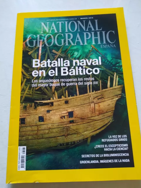 National Geographic Batalla Naval en el Baltico Revista Marzo 2015 LIBRO Español