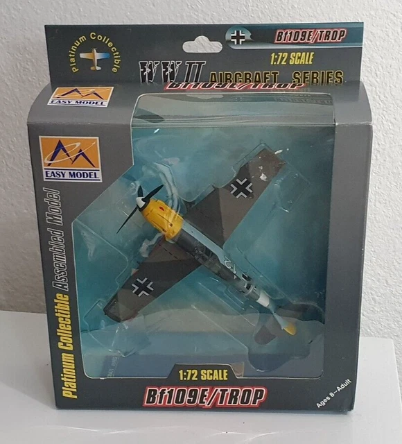 EASY MODEL 37276 BF109E/TROP aircraft assembled model 1:72 NEW £9.90 ...