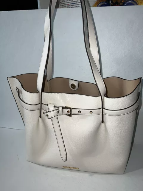 Michael Kors Bag Emilia Large East West Tote White Cream Leather $558 B2X