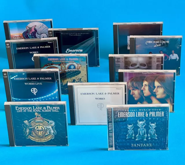 ELP Emerson Lake Palmer – CD Sammlung aus Konvulut – 12 Alben auf 15 CD