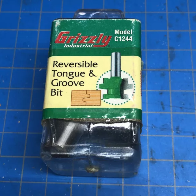 Grizzly 2 1/2" HEIGHT  1/2" SHANK Reversible Tongue and Groove ROUTER BIT