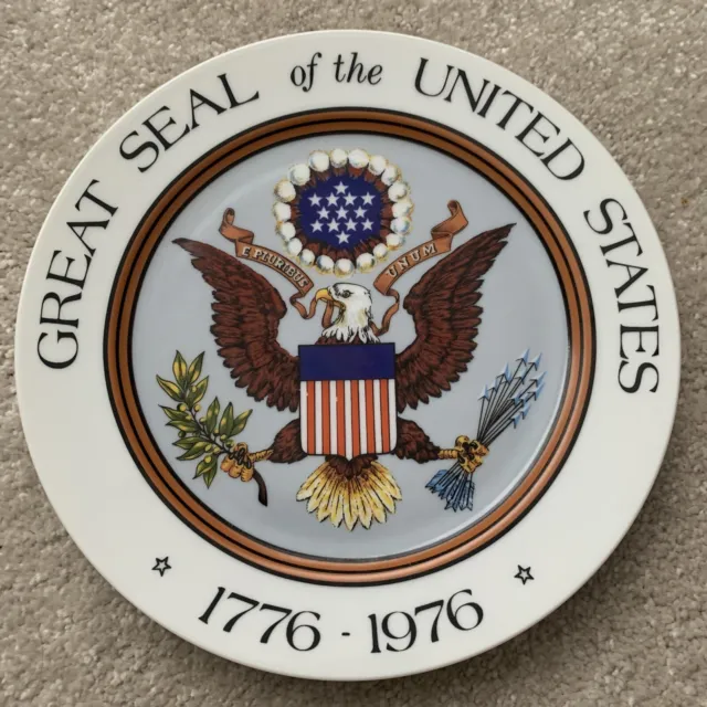 Great Seal of the United States Bicentennial Plate By Belcrest 1776 – 1976