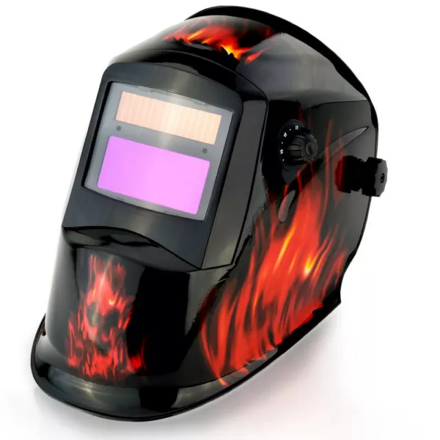 ROSSI Solar Flame Job Auto Darkening Welding Helmet Mask MIG/ARC/TIG Welder