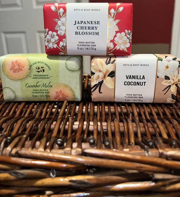 BATH & BODY Works bar Soaps Cucumber / Vanilla Coconut /Japanese Cherry