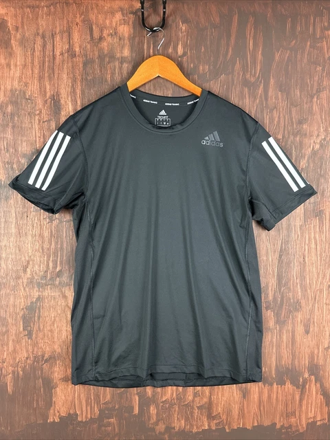 Large Adidas Techfit Fitted Black T-Shirt Tennis Gym Training GL0460 Mens Large
