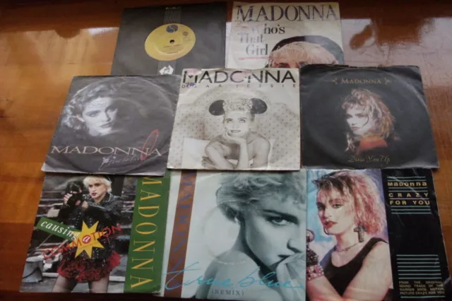 MADONNA 8 X MULTI CHOICE 45 rpm 7" VINYL SINGLES  EXL RECORDS (4)