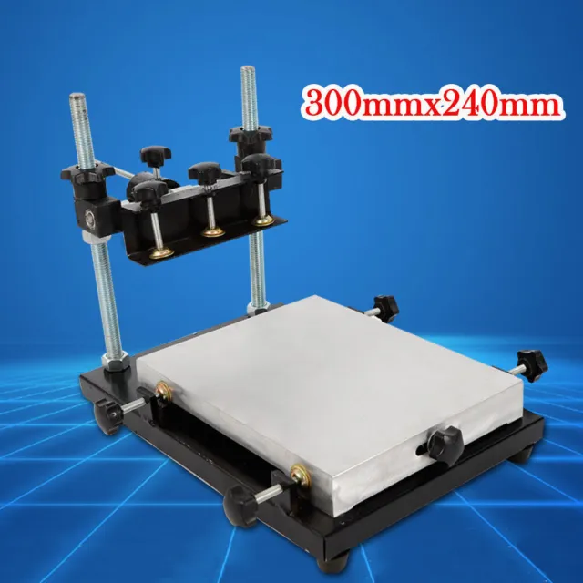 300x240mm PCB SMT Stencil Printer Adjustable Screen Press Printing 0-120mm