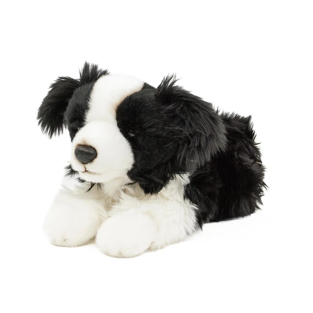 Kuscheltier Hund Schwarz Wei