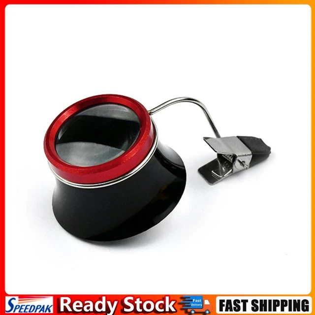 Watchmakers 10x Clip-On Eyeglass Watch Jewelry Repairing Clear Magnifier Glass H