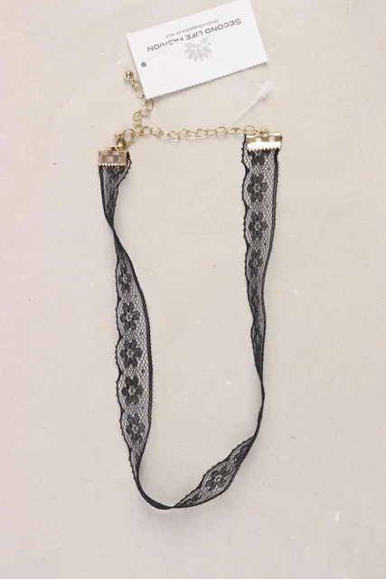 ✨ Second Life Fashion Halskette für Damen sehr gut schwarz ✨
