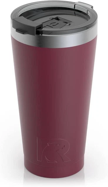 RTIC Pint 16 oz Insulated Tumbler Stainless Steel Metal Coffee, Frozen Maroon 6