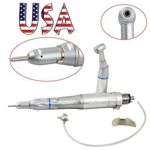 26Turbine Dental Low Speed Handpiece E-type Push air motor angle 4Hole stock