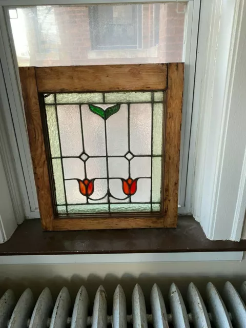 Vintage Stained Glass Window 