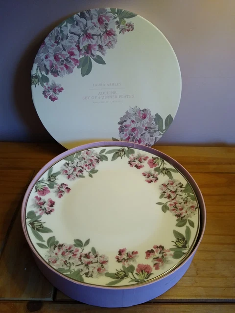 Set di 4 piatti da cena Laura Ashley ADELINE NUOVI in scatola