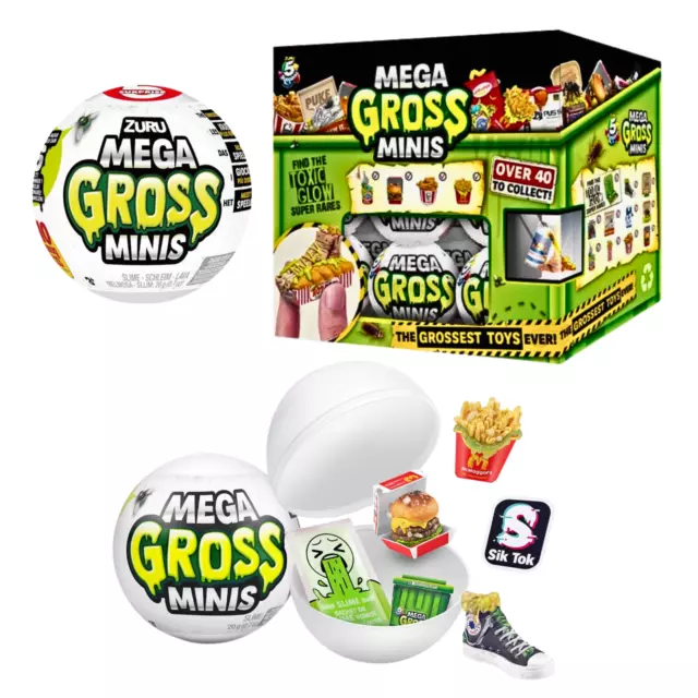 5 Surprise Mega Gross Minis Exclusive LOT of 4 Mystery Packs