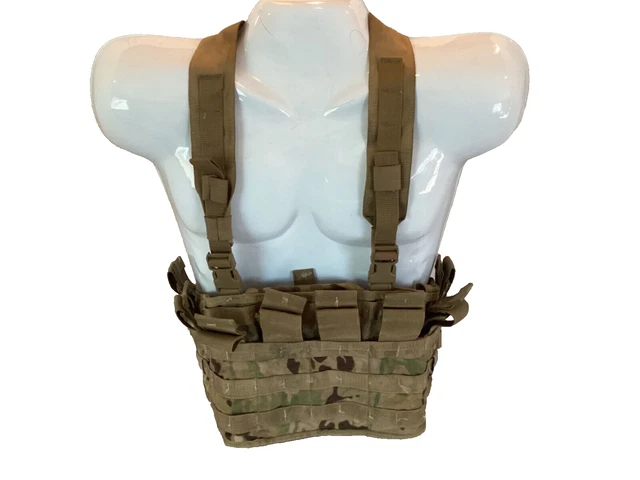 USGI OCP Multicam Molle II Tactical Assault Panel TAP Chest Rig w/ Harness VGC
