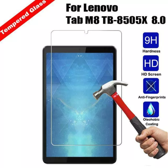 Tempered Glass For Lenovo Tab M8 HD 2019 (2nd Gen) Tablet Screen Protector Cover