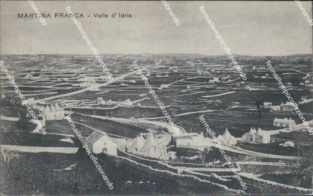 cp8 cartolina martina franca valle d'idria provincia di taranto puglia 1926