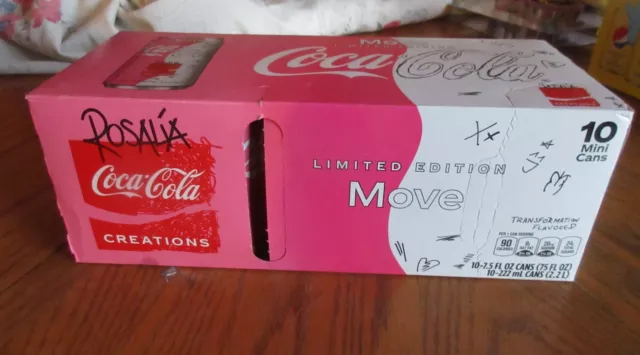 New COKE Coca Cola Move Rosalia Creations 7.5 oz Pack Of 10 Cans Limited Edition
