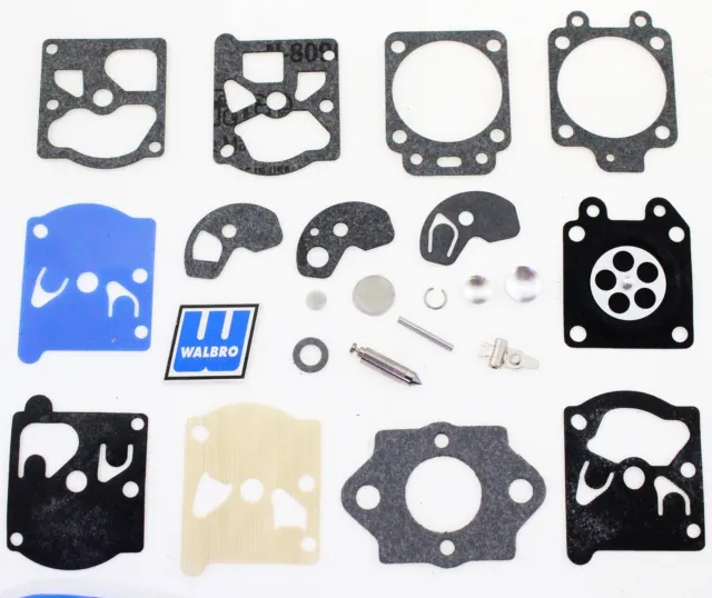 WALBRO Carburetor Kit & Intake Mounting Gasket fit Homelite 330 WT1 WT1A WT4 F12