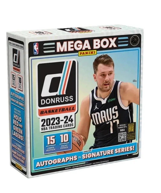 2023/24 PANINI DONRUSS BASKETBALL MEGA HOBBY BOX WEMBANYAMA RC 98.10