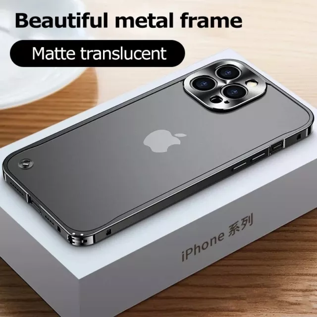 Metall Handy Hülle Für iPhone 11 12 13 14 Pro Max Schutz Case Tasche