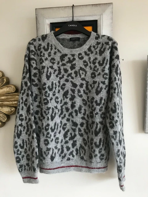 Pull Femme Caroll - Taille M - Gris - Occasion Très Bon état