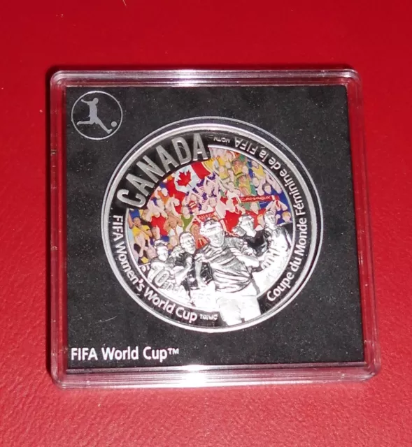 Münze Kanada Silber - 10 Dollars - FIFA Frauenfußball WM 2015  -Die Welt zu Gast