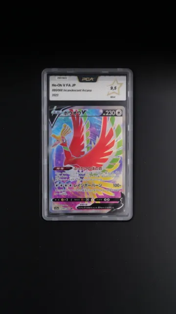 Carte Pokémon Japonaise Ho-Oh V FA 080/068 Incandescent Arcana PCA 9,5