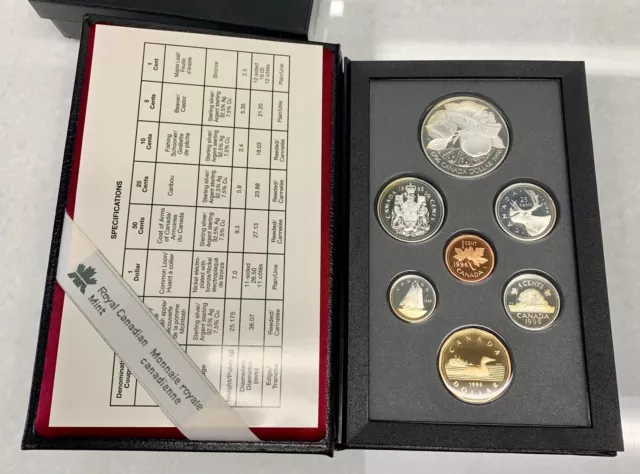 1996 Canada Proof Double Dollar Prestige Set with Silver Dollar McIntosh