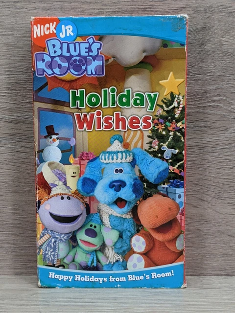 NICKELODEON BLUE’S CLUES Room Holiday Wishes VHS Video Tape Nick Jr ...