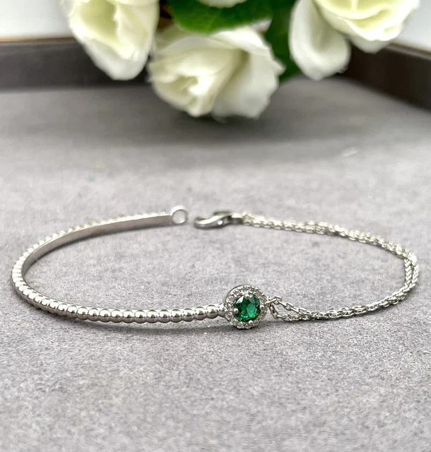 Bracelet Demi-Jonc En Argent Massif 925 - 65 Mm - Poids 17.2 Grammes - Neuf Avec Étiquettes - Unisexe