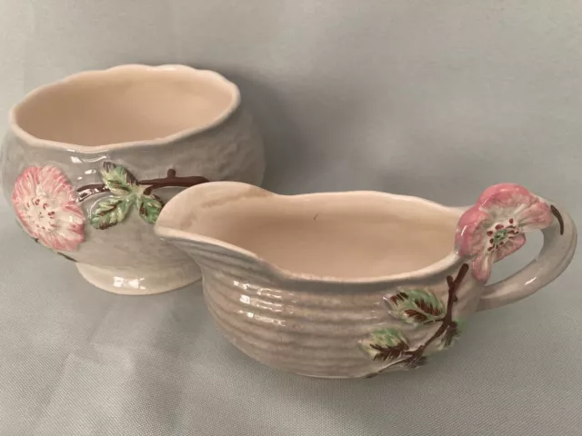 Shorter & Son Wild Rose Gravy Jug And Bowl/posy vase