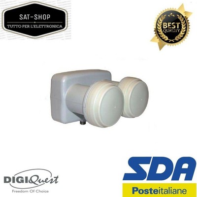 Digiquest Illuminatore LNB DIGIQUEST Dual Feed Occhio per satellite Astra e Hotbird Diseqc 