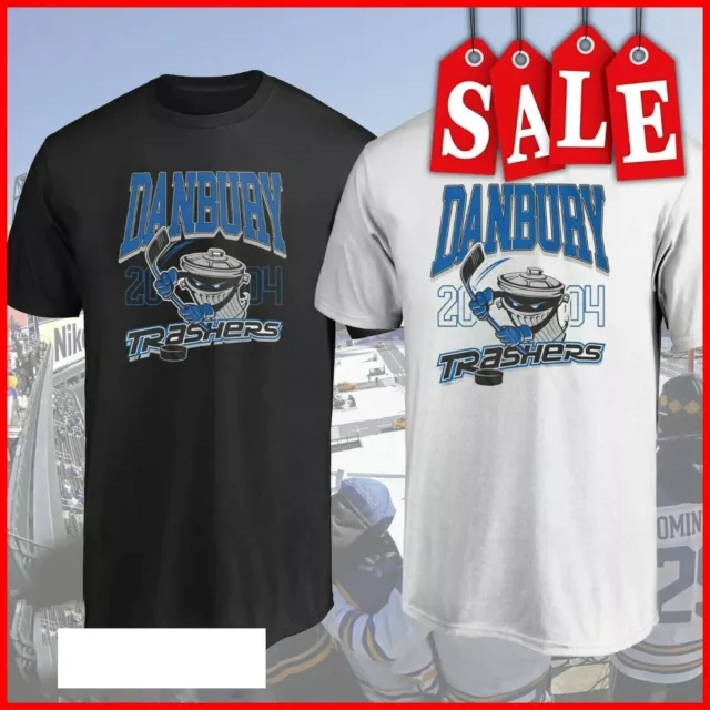 NOS 2004-05 Danbury Trashers UHL Hockey drake Tee T-Shirt Away Jersey Small  S