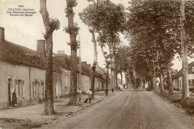 CARTE TRANGE LES Maisons Rouges Route du Mans EUR 2,99 - PicClick FR