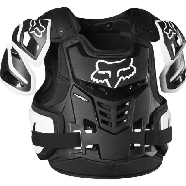 Fox Racing MX20 Raptor CE Mens Motocross Protective Vest - Black/White - Smal...