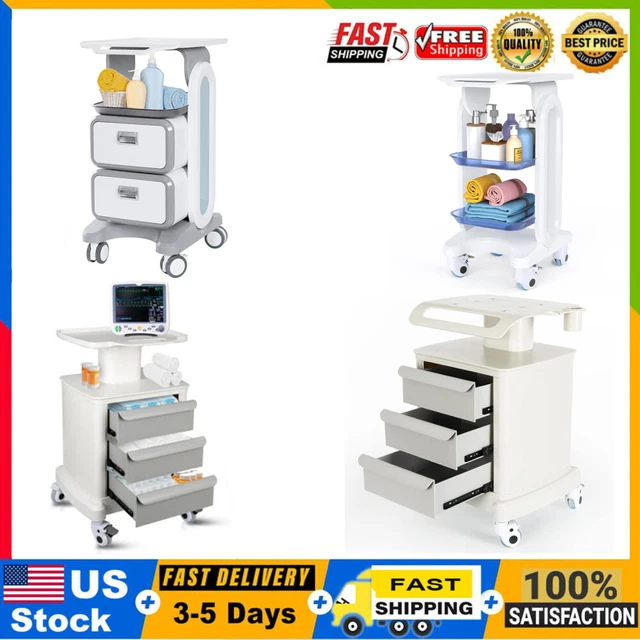 DENTAL TROLLEY MOBILE Rolling Cart ultrasound Cart Medical Tool