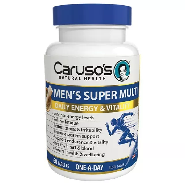 Caruso's Men's Super Multi 60 Tablets Daily Energy Carusos Mens Super Multi