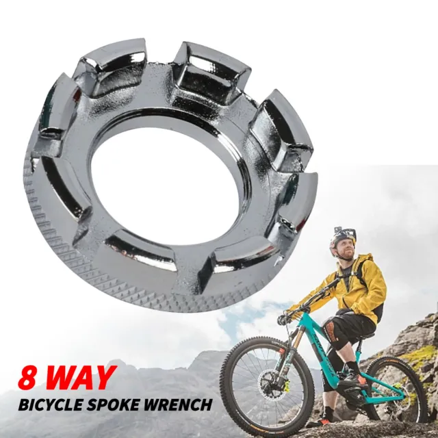 8 Way Spoke Nipple Key Bike Wheel Rim Spanner Wrench Bicycle Repair Tool