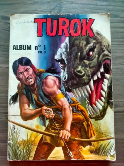 album TUROK n° 1 -1.4.8.12 dedans editions des remparts heros de l'aventure 1972